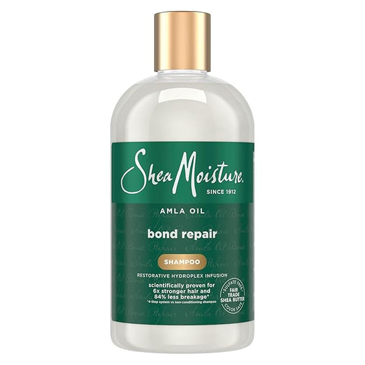 SheaMoisture Bond Repair Shampoo Amla Oil Deeply Cleanses and Removes Build Up to Repair Hair Bonds with Hydroplex Technology and Amla Oil with Restorative HydroPlex Infusion 13fl oz
