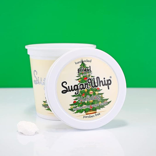 Primal Elements Sugar Whip, Exfoliating Sugar Scrub, Body Cleanser and Moisturizer - Holiday, 10 oz Package