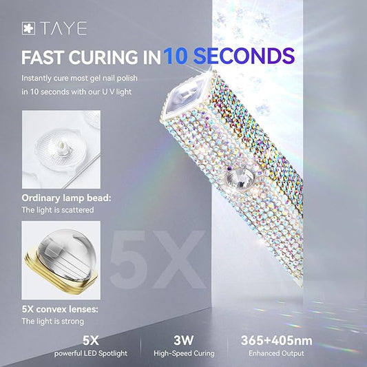 Taye handheld uv nail lamp,