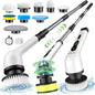 Electric spin scrubber, cordless cleaning