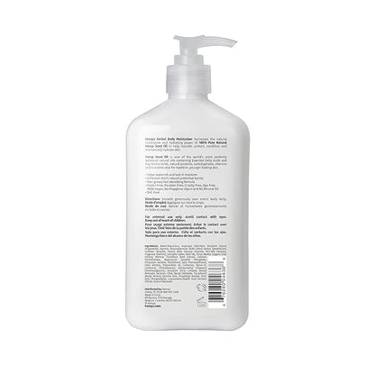 HEMPZ Body Lotion - Pink Citron & Mimosa Flower Daily Moisturizing Cream, Shea Butter Hand and Body Moisturizer - Hemp Extract Lotion - Skin Care Products, Pure Organic Hemp Seed Oil - 17 Fl Oz