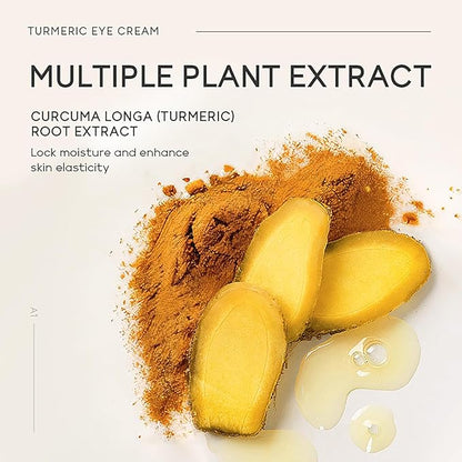 Turmeric under eye cream, for