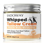 SADOWAY Beef Tallow for Skin: Handmade Beef Tallow for Face - Organic Grass-Fed Whipped Beef Tallow and Honey Balm Tallow Face Moisturizer Smooth Soft for Dry Skin