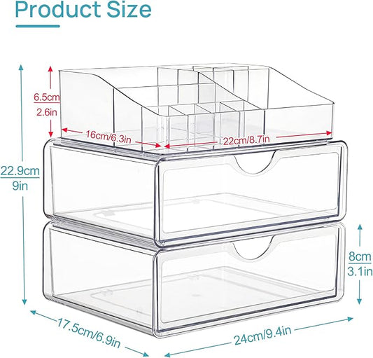 Vtopmart 3 tier clear makeup