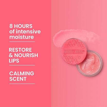 Burt's Bees Overnight Lip Sleeping Mask, 0.25 oz - Moisturizing, Hydrating, Exfoliating, Reduces Fine Lines, Ceramide Infused, Passionfruit Scent