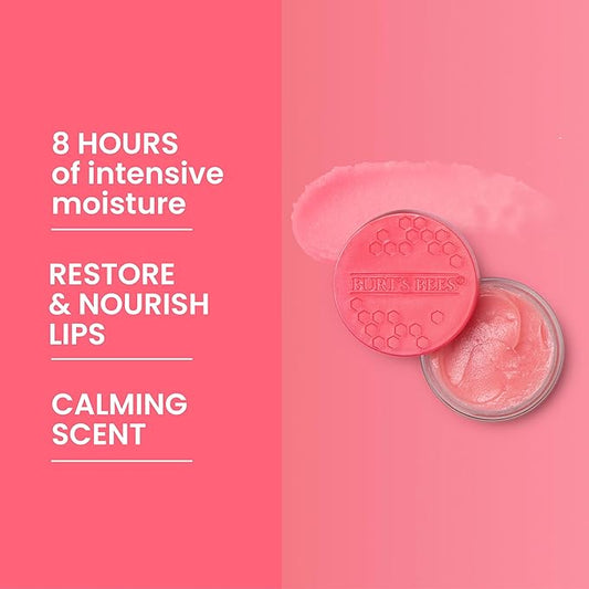 Burt's Bees Overnight Lip Sleeping Mask, 0.25 oz - Moisturizing, Hydrating, Exfoliating, Reduces Fine Lines, Ceramide Infused, Passionfruit Scent