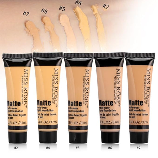 , Smooth Liquid Concealer Cream, Makeup Base Face Block Cream(#5)