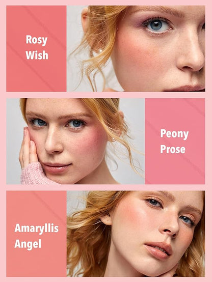 SHEGLAM Floral Flush 6-Color Blush Palette Long Lasting Cheeks
