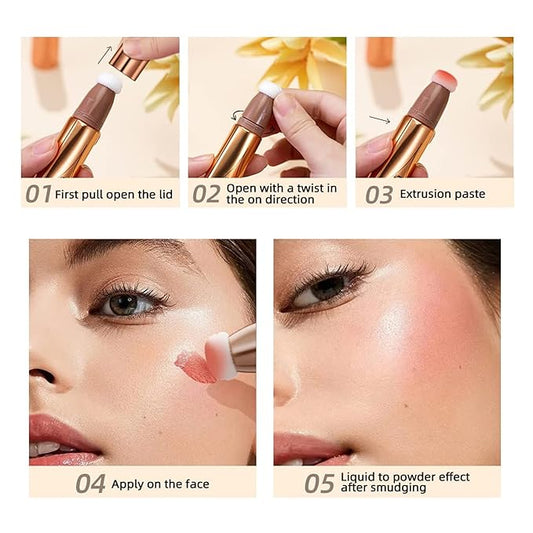 MAEPEOR Liquid Highlighter Stick Pearl White Cream Liquid Pearl White)
