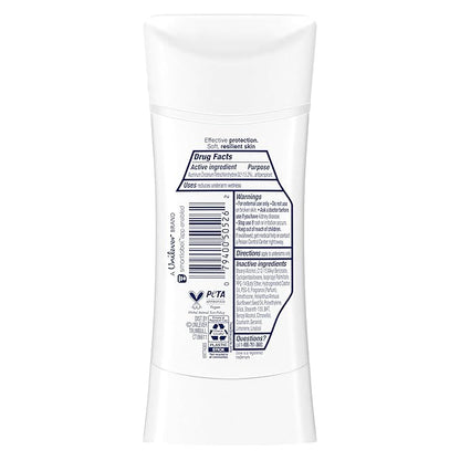 Dove Advanced Care Antiperspirant Deodorant Stick Peach & Chamomile Tea 4 Count for helping your skin barrier repair after shaving 72 hour odor control and all-day sweat protection 2.6 oz
