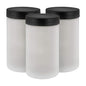 Pack of 3-8 ounce solution cups with lids; Cups Fit the Belloccio Model G11 Metal Turbine Spray Tanning Gun (Gun Not Included)