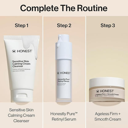 Honest Beauty Honestly Pure Nightly Retinyl Serum | Moisturizes, Exfoliates, + Reduces Fine Lines | Gentle for Sensitive Skin, Fragrance Free, Vegan | 1 fl oz