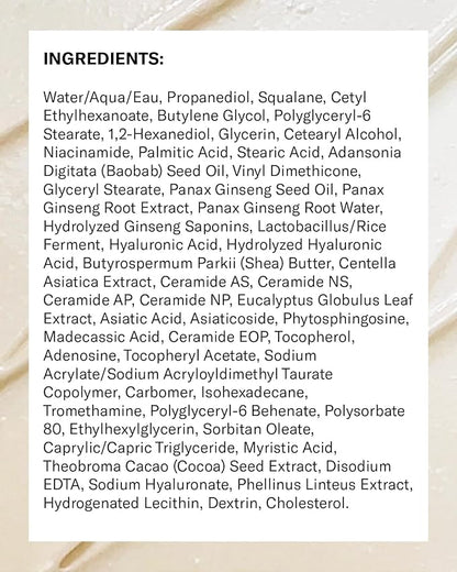 Then I Met You Renewing Rich Beauty Cream, Hydrating Face Moisturizer with Ginseng & Squalane, Vegan & Clean Skincare, 1.69 oz