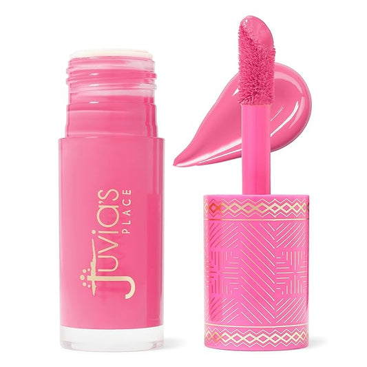 Juvia's Place Blushed Liquid Blush BarbieRose - Dewy Tint Cheeks Makeup Glow Pigment Effortless Beauty Long Lasting Cosmetics Soft Creamy Natural Buildable All Skin Color Light Flawless Finish Blend