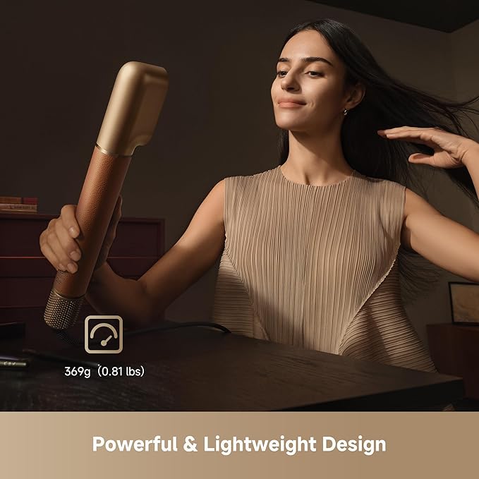 DREAME AirStyle Pro 7-in-1 Hair Styler & High Speed Dryer | Magnetic Attachments for Curling, Smoothing, Volumizing | Fast Drying, Frizz Control, Cool Shot | Luxury Leather Package