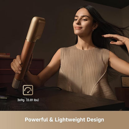 DREAME AirStyle Pro 7-in-1 Hair Styler & High Speed Dryer | Magnetic Attachments for Curling, Smoothing, Volumizing | Fast Drying, Frizz Control, Cool Shot | Luxury Leather Package