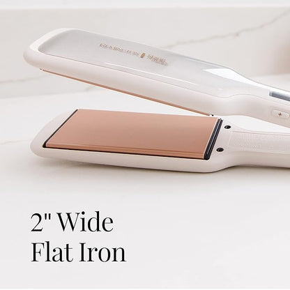 Remington Shine Therapy 2 inch Hair Straightener, Flat Iron Infused with Argan Oil & Keratin, Professional Ceramic Flat Iron for Less Frizz, Shiny & Smooth Hot Styling Tools