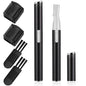 Chumia 2 Pcs Electric Eyebrow Trimmer Women Precision Face Razors Mini Shaver with Comb Christmas Women Gift Battery Operated Personal Epilator for Face Neck Fuzz Lips Leg(Black)
