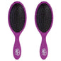 Wet Brush Original Detangling Hair Brush, Purple, Ultra-Soft IntelliFlex Bristles, Detangler Hairbrush Glides Through Tangles With Ease For All Hair Types, For Women, Men, Wet & Dry (Pack of 2)