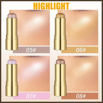 MIELIKKI Cream Highlighter Stick, Contour Stick Makeup, Shades Highlight #02