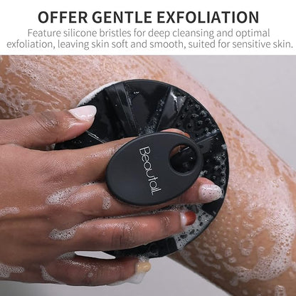 Silicone body scrubber shower bath