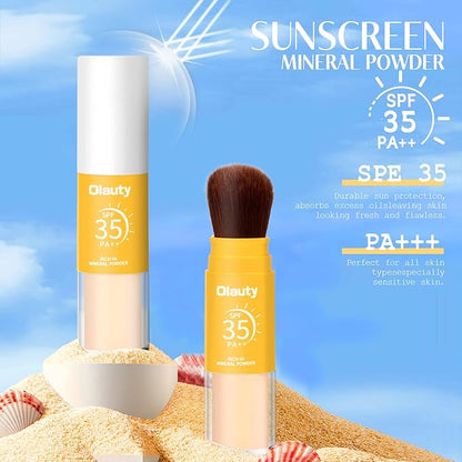 Mineral Sunscreen Setting Powder, Translucent Oil Natural Matte (#1 Translucent)