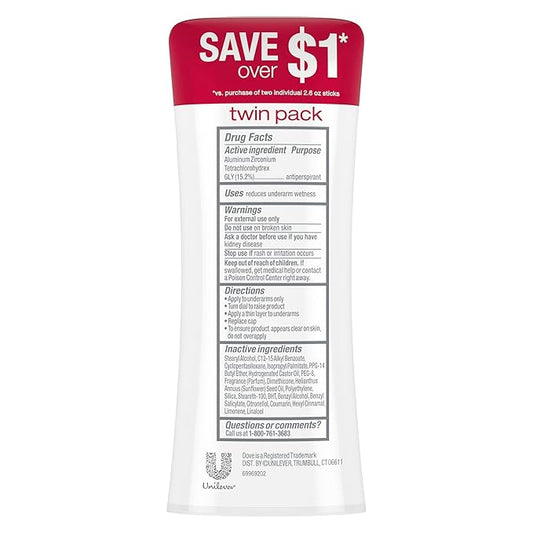 Dove Advanced Care Antiperspirant Deodorant Stick Revive 12 Pack helps skin barrier repair after shaving by boosting skin's ceramide levels 72 hour odor control and all-day sweat protection 2.6 oz