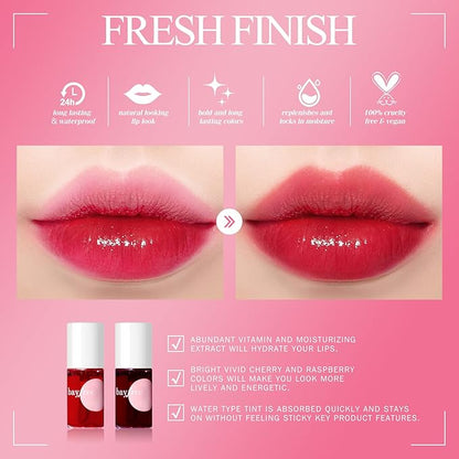 Lip Tint Stain Set, Lip Stain Long Lasting Lip
