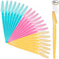 21 Pcs Eyebrow Razor, Multipurpose Exfoliating Dermaplaning Tool for Face, Facial and Eyebrow Shaper with Precision Cover for Women Men, Easy to Use