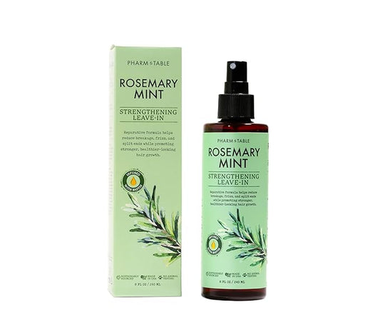 Rosemary & Mint Leave-In Conditioner, Nourishes Dry Hair, Detangles, Soothes & Purifies Scalp, Frizz-Control Formula, 240ml/8 fl oz