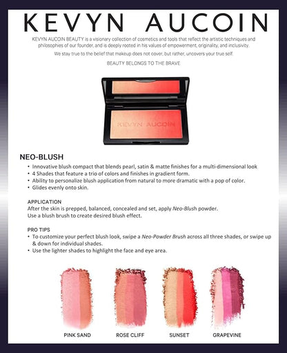 Kevyn Aucoin The Neo-Blush, Sunset: Blush makeup compact. of color.