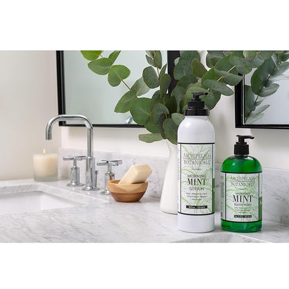 Archipelago Botanicals Morning Mint Lotion, Energizing and Invigorating Lotion for Smooth Skin, Scented Body Lotion Free from Parabens, Phthalates and GMOs (18 oz)