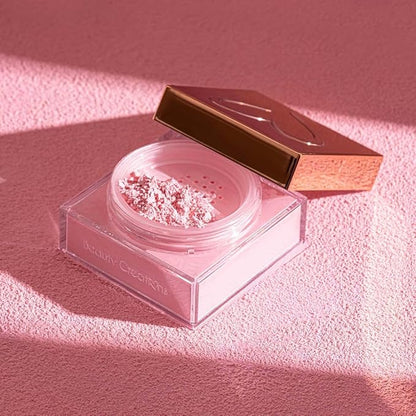 “Pink Cloud” | Loose Setting Powder Minimizes Pores Face