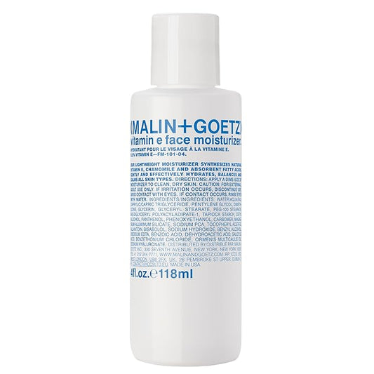 MALIN+GOETZ Vitamin E Face Moisturizer, 4.0 Ounce