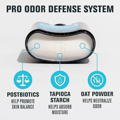 Every Man Jack Men's Pro Deodorant - 48-Hour Odor Defense Blend - Aluminum Free - Contains Postbiotics, Tapioca Stach & Oat Powder - Coconut + Vanilla Scent - 2.6 oz (1 Pack)