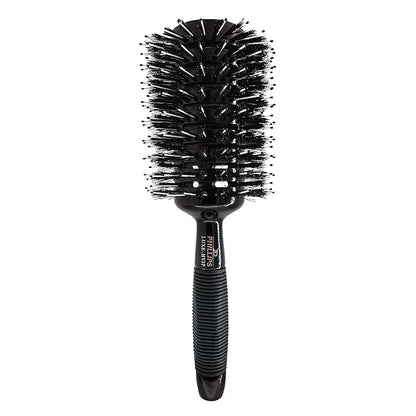 Phillips Brush Luxe Monster Vent 3 Poly-Tipped Professional Hair Brush (3.5” Diameter Barrel) – Black & Rose Gold Vented Hairbrush, Mixed Boar Hair & Poly-Tipped Nylon Bristles