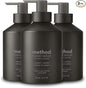 Method Gel Hand Soap, Vetiver + Amber, Reusable Black Aluminum Bottle, Biodegradable Formula, 12 oz (Pack of 3)