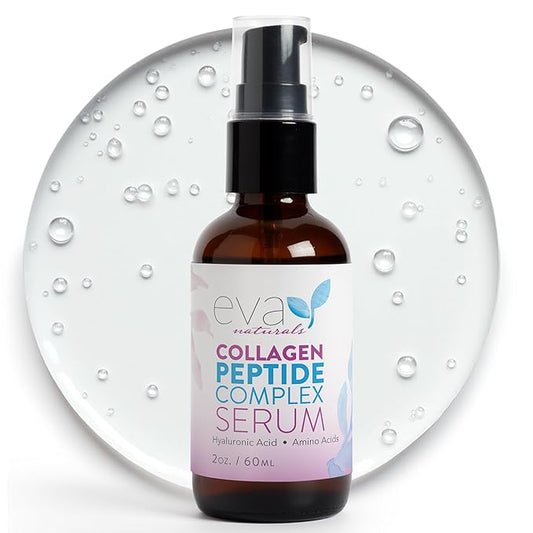 Collagen Peptide - Anti Aging Collagen Serum for Face, Skin Brightening, Reduces Fine Lines & Wrinkles, Heals and Repairs Skin, Microneedling with Hyaluronic Acid (2 oz)