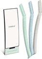 ENNVA 3pcs Dermaplane Facial Hair Removal Razor for Women - Anti-Cutting Protective Blades, Ergonomic Handle, Hygienic Disposable Blades