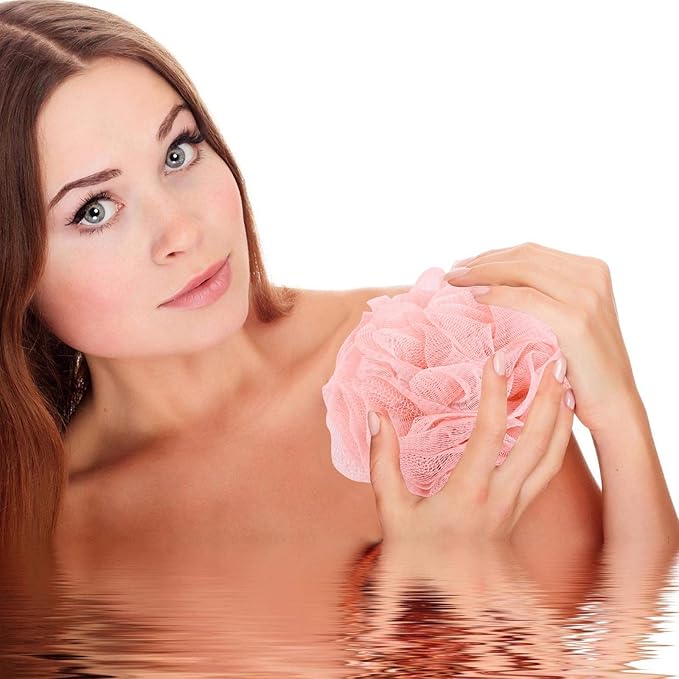 Btyms 4 pieces shower loofahs