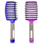 Wet Hair Detangling Brush for Blow Drying，Hair Detangler Brush for Women and Kids ，Boar Bristle Hair Brushes 2 PACK（BLUE+PURPLE)
