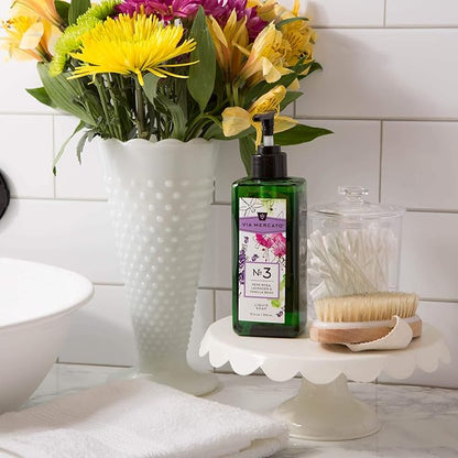 Liquid Soap, Shea Butter Enriched (12 oz), No. 3 - Pepe Rose, Lavender & Vanilla Bean