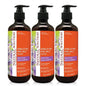 Natural Solution Moisturizing Shower Gel, Purifying & Nourishing with Organic Lavender Oil, for All Skin Types Himalayan Pink Salt Body Wash, 500 ml Each, Pack of 3