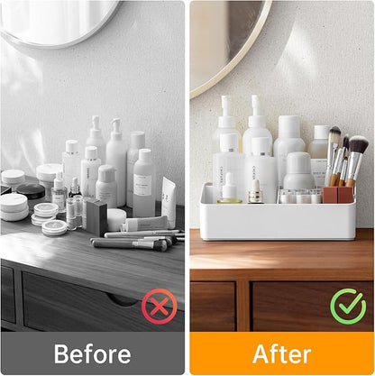Makeup organizer countertop, plastic cosmetic
