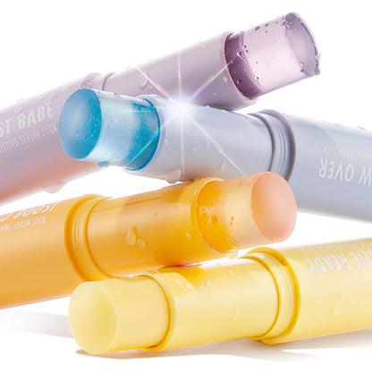 ColourPop Brightening Vitamin C Serum Stick - Radiance-Boosting Face Serum Stick for Glowy Summer Makeup Prep - Enriched with Turmeric to Help Approve the Appearance of Redness - Ego Boost (0.25 oz)