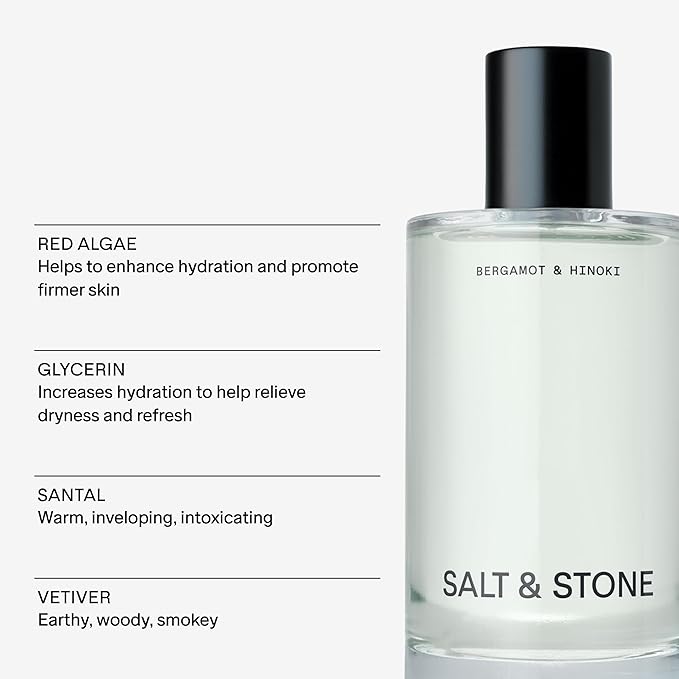 Salt & Stone Body Mist + Natural Deodorant Bundle | Bergamot & Hinoki