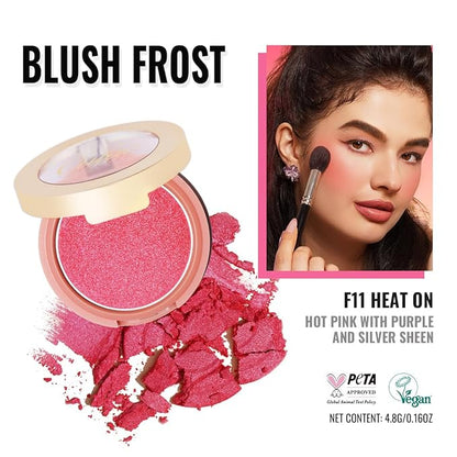 Oulac Luminisers Powdery Blusher for Cheeks Face Glow,Brighten 4.8g