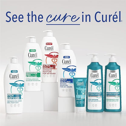 Curel Daily Healing Body Lotion for Dry Skin, Dermatologist Recommended Hydrating Body Lotion with Advanced Ceramides Complex, 13 Oz