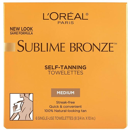 Loreal Paris Sublime Bronze self tanning Towelettes for body (3 Pack)