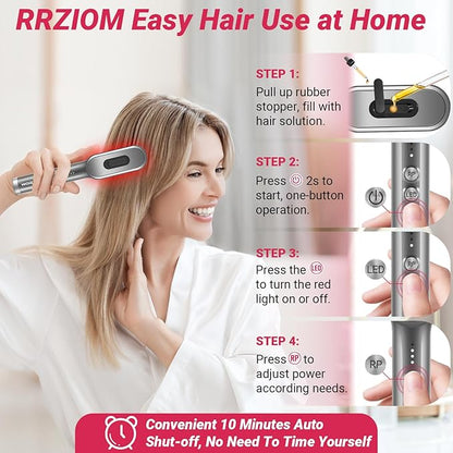 Hair Growth Comb - RRZIOM Red Light Comb for Women and Men